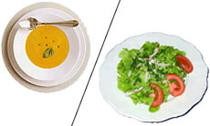 Suppe oder Salat